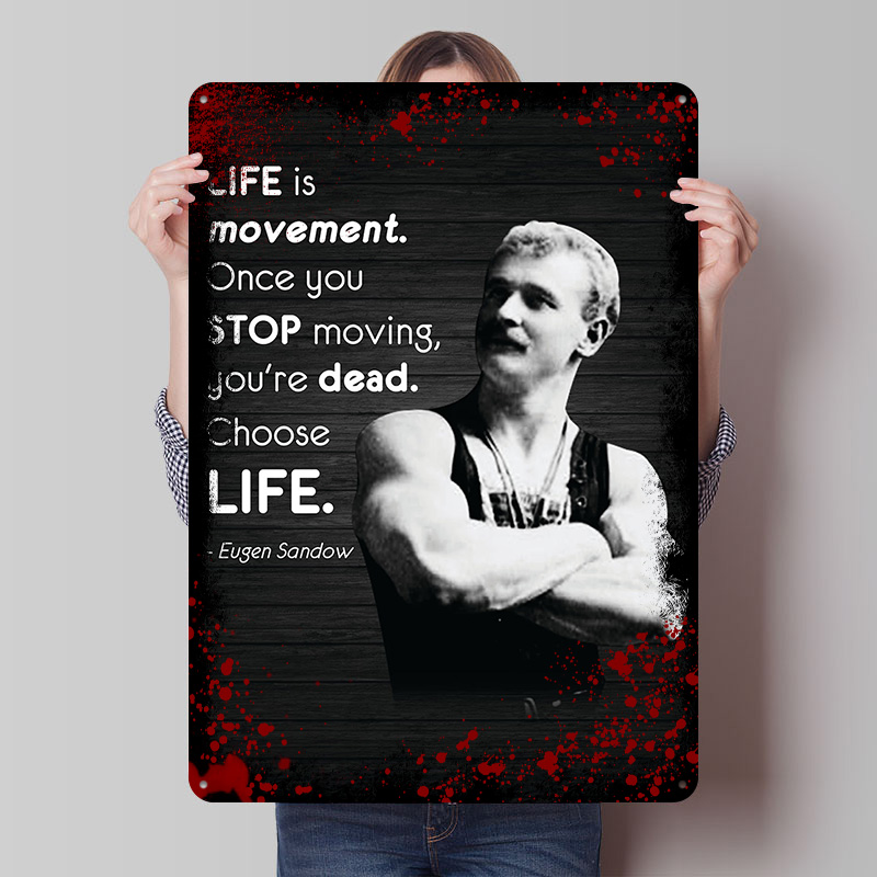 Retro Gaming Words - Eugen Sandow Woorden Gedrukte Poster Aangepaste